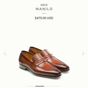 Magnanni Mens Loafers - Brown; size 9.5 NEVER BEFORE WORN. Daren Men main image 4
